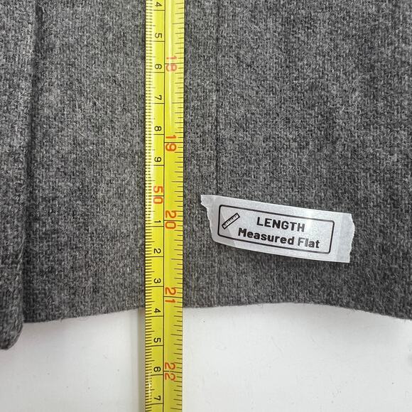 Vintage Wool J. Crew Gray Double Breasted Blazer - Picture 9 of 10